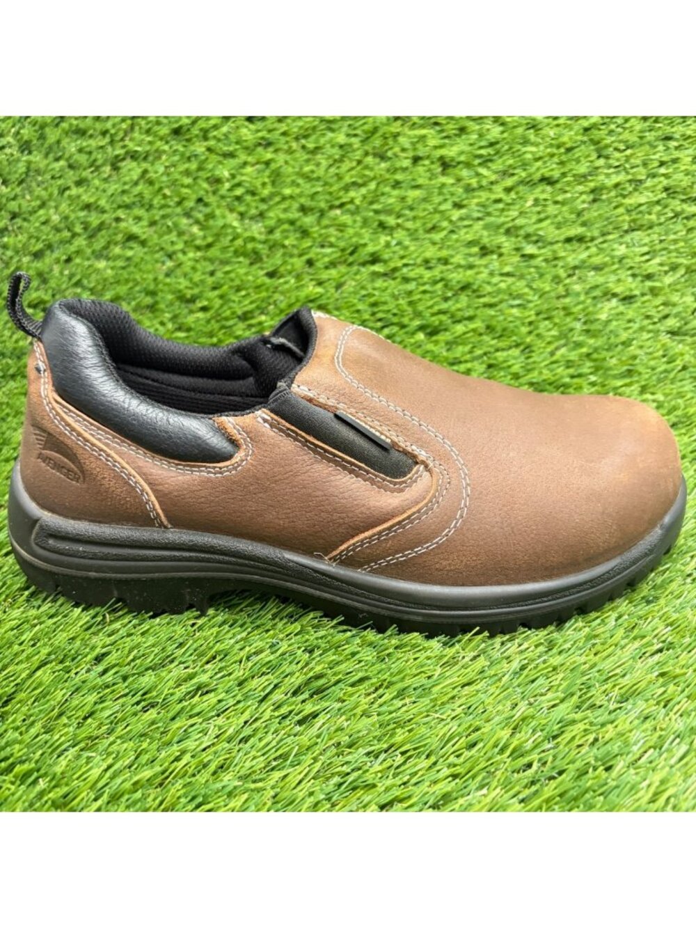 Avenger Foreman Mens Size 9 Brown Black Leather Composite Toe Safety Work Shoes